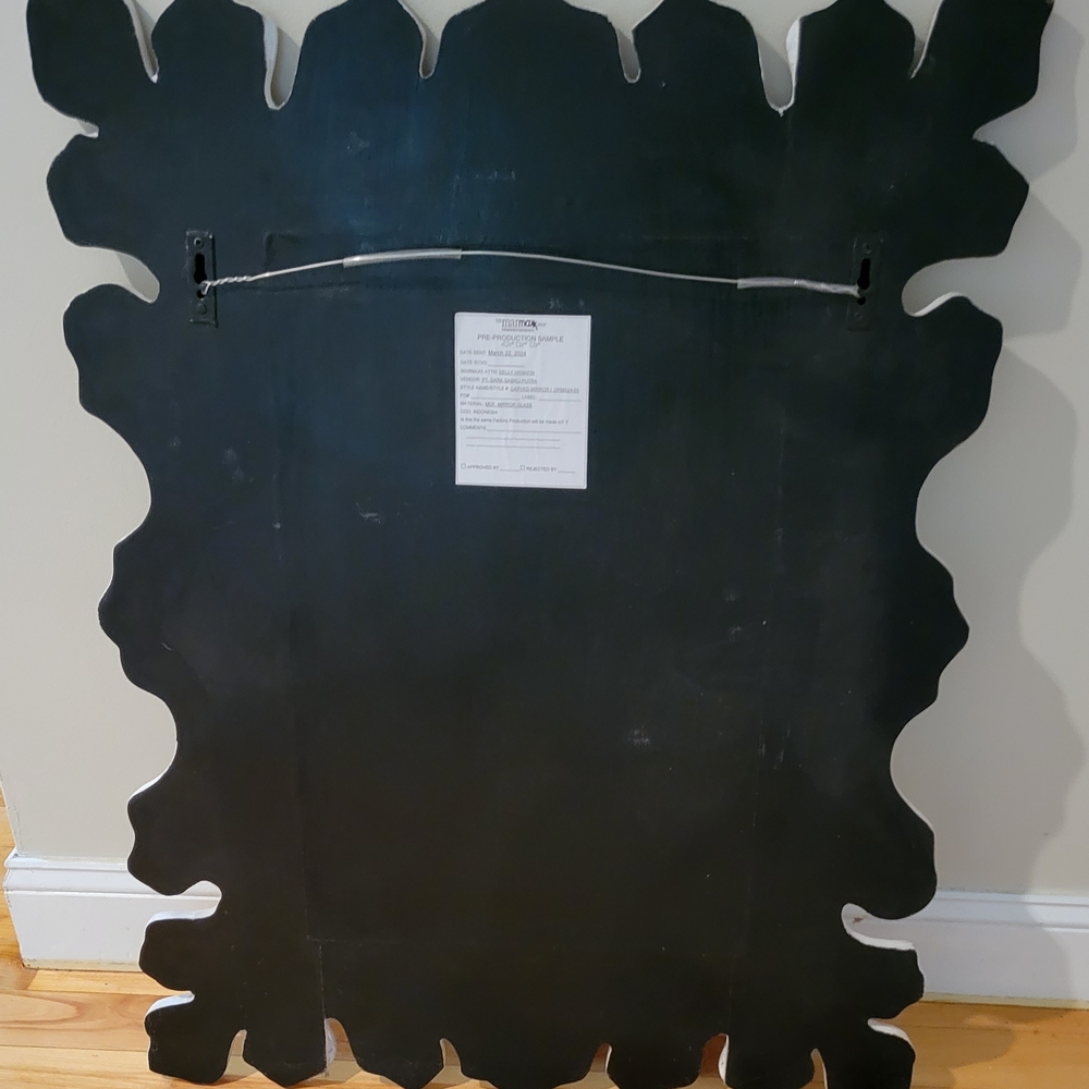 T.J.Maxx- Carved White and Gold Mirror - Picture 5 of 7